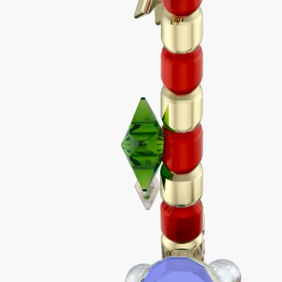 NIB Swarovski Holiday Cheers Dulcis Candy Cane Snowman Crystal Ornament #5684303 - Picture 7 of 9